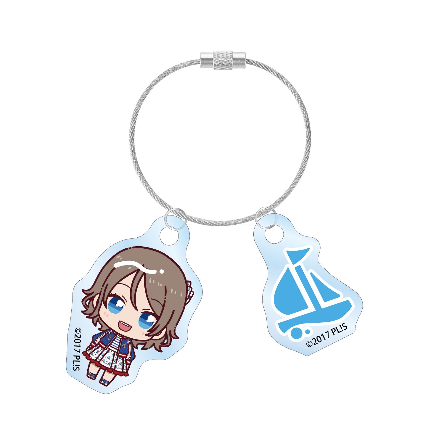 ラブライブ!サンシャイン!! 渡辺 曜 3rdソロコンサートver. ちょこんと! 2連ワイヤーアクリルキーホルダー - AniSmile