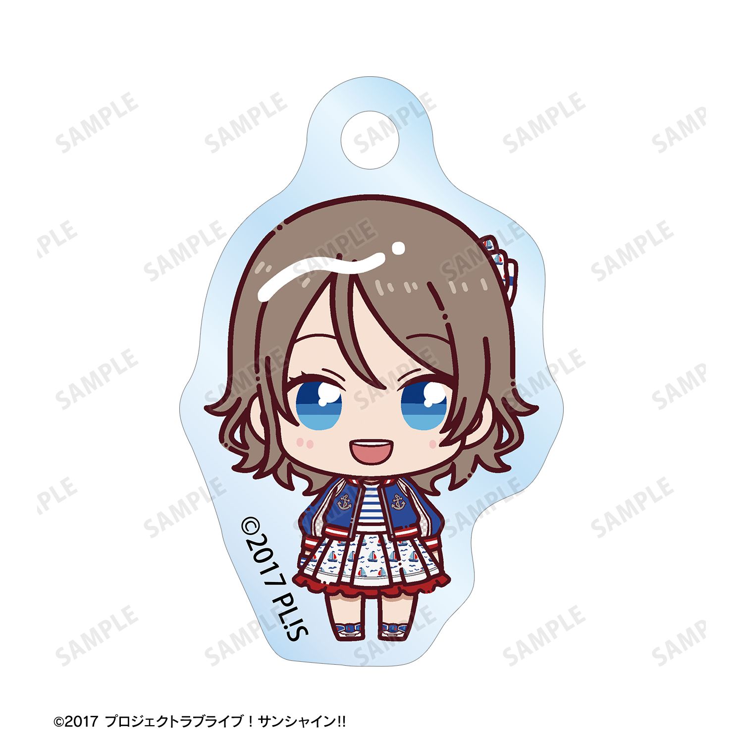 ラブライブ!サンシャイン!! 渡辺 曜 3rdソロコンサートver. ちょこんと! 2連ワイヤーアクリルキーホルダー 画像 3 | AniSmile