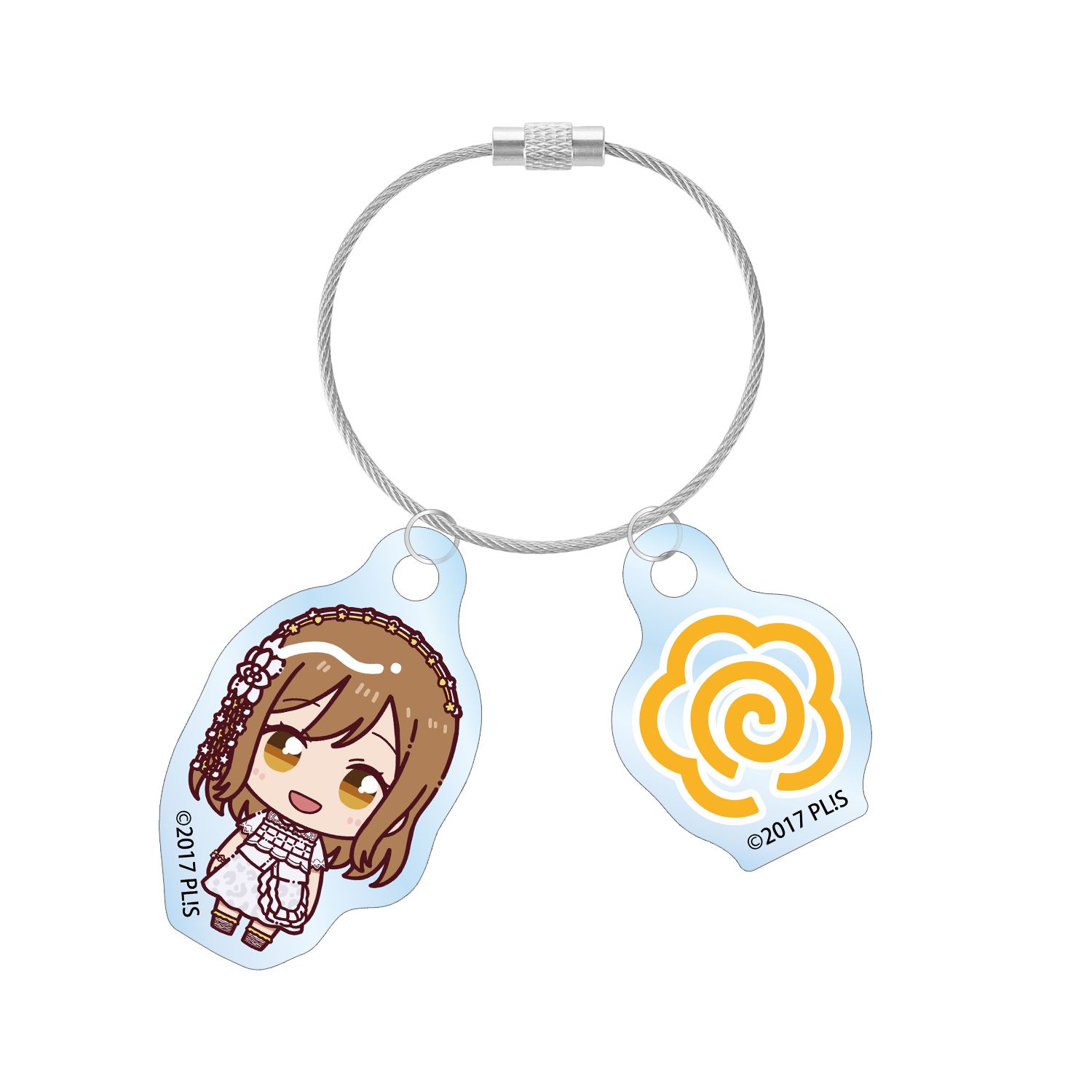 ラブライブ!サンシャイン!! 国木田花丸 3rdソロコンサートver. ちょこんと! 2連ワイヤーアクリルキーホルダー - AniSmile