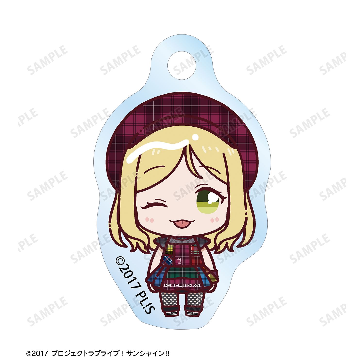ラブライブ!サンシャイン!! 小原鞠莉 3rdソロコンサートver. ちょこんと! 2連ワイヤーアクリルキーホルダー 画像 3 | AniSmile