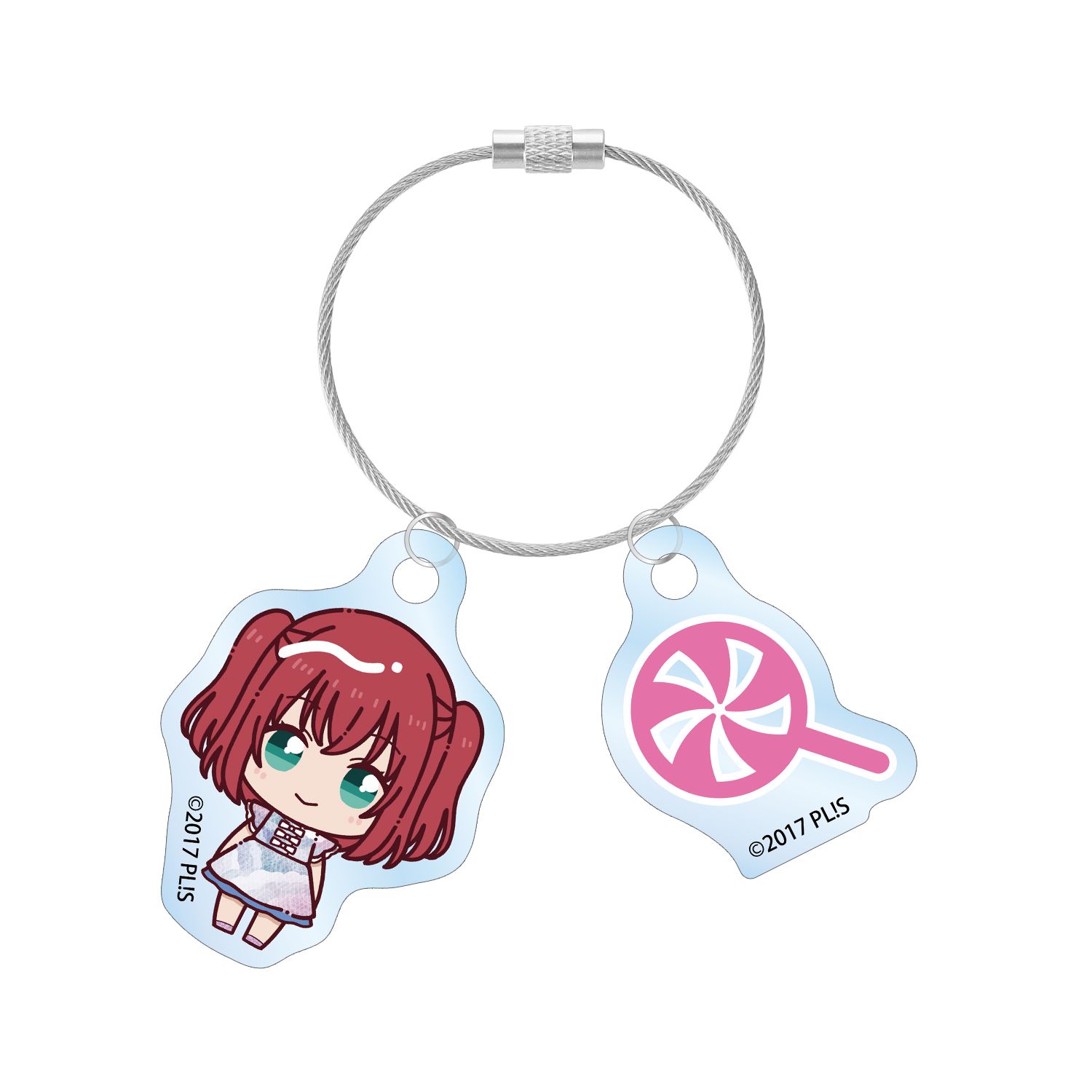 ラブライブ!サンシャイン!! 黒澤ルビィ 3rdソロコンサートver. ちょこんと! 2連ワイヤーアクリルキーホルダー - AniSmile