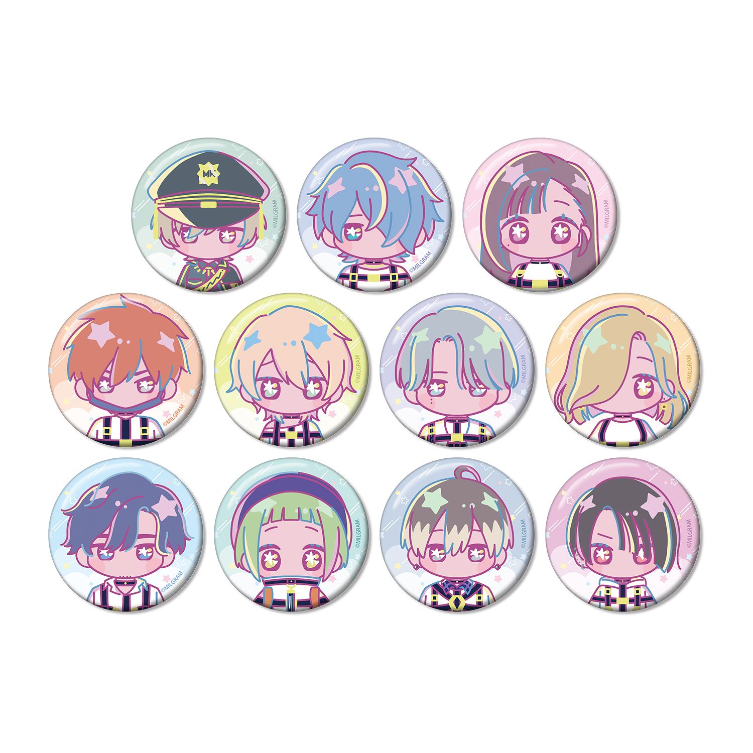 MILGRAM -ミルグラム- トレーディング ゆめぷち 缶バッジ ver.B(単位/単品) - 公式商品画像 | AniSmile