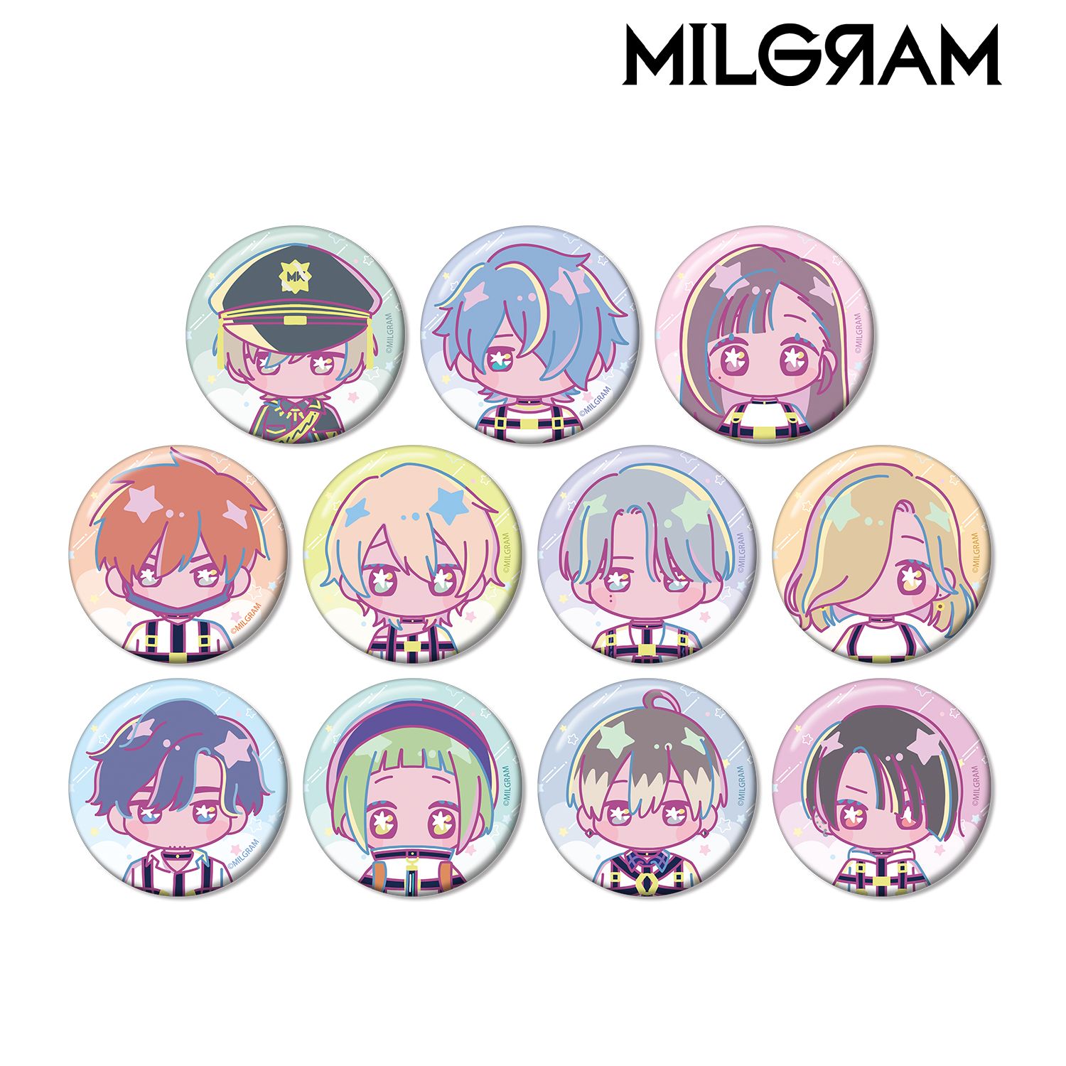 MILGRAM -ミルグラム- トレーディング ゆめぷち 缶バッジ ver.B(単位/単品) 画像 3 | AniSmile