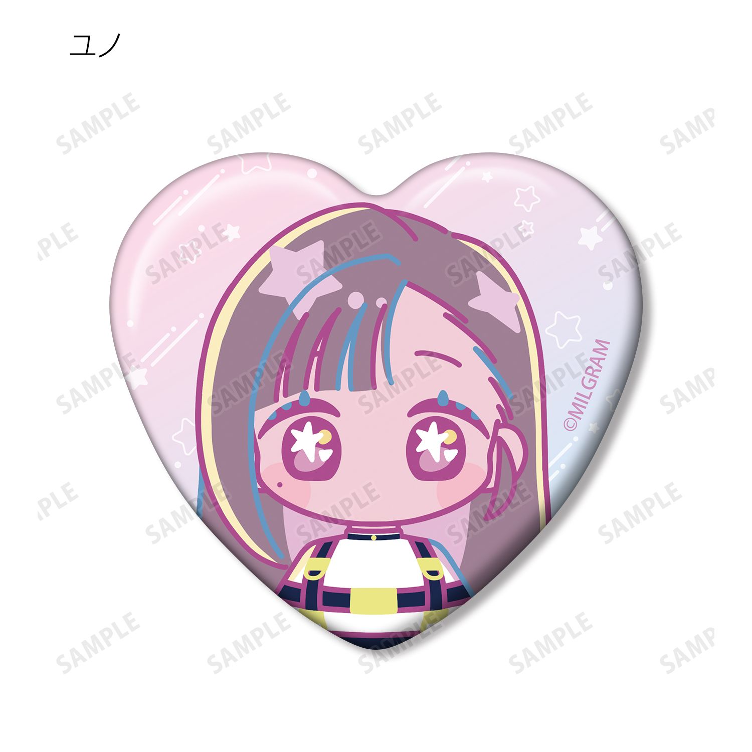 MILGRAM -ミルグラム- トレーディング ゆめぷち ハート型缶バッジ ver.B(単位/単品) 画像 5 | AniSmile