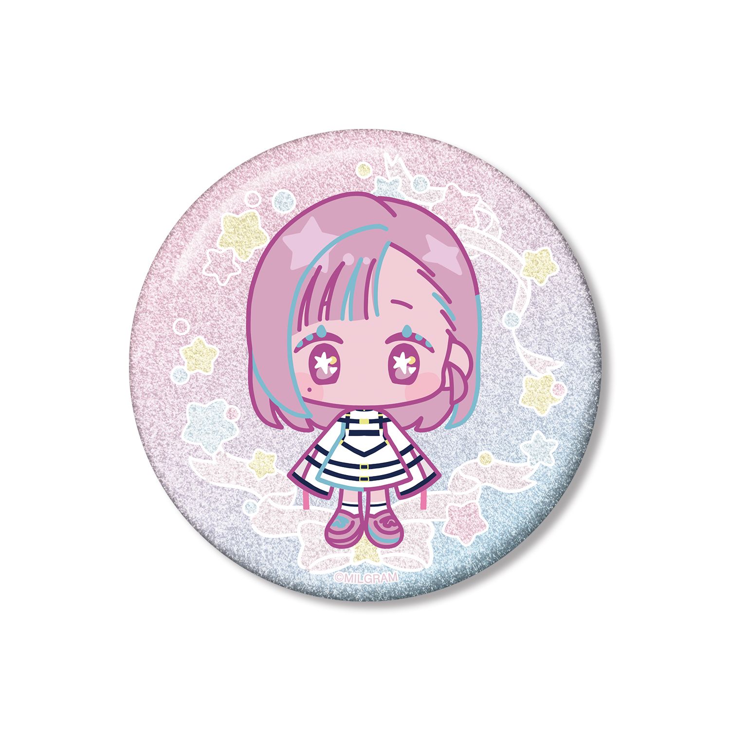 MILGRAM -ミルグラム- ユノ ゆめぷち 75mmグリッター缶バッジ - AniSmile