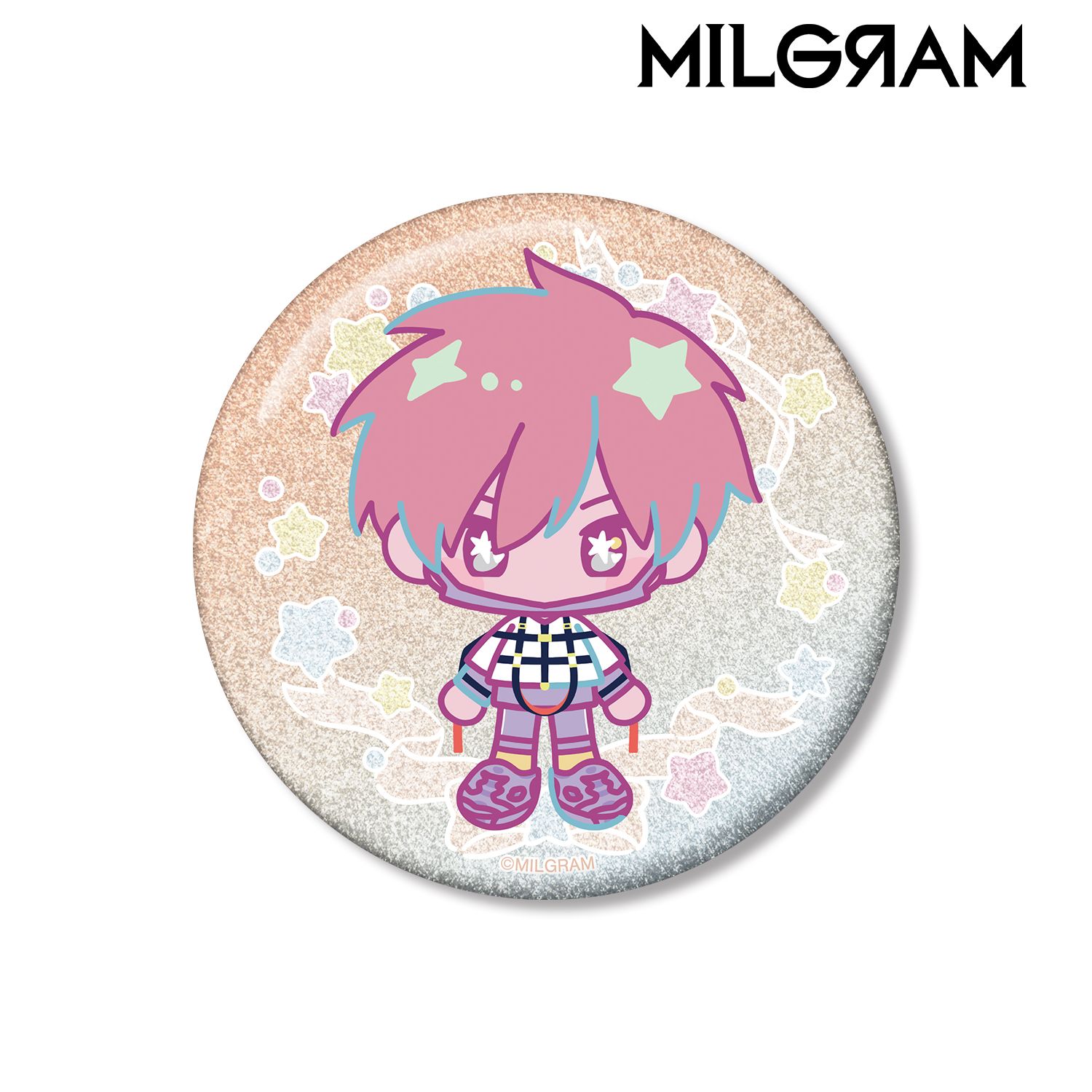 MILGRAM -ミルグラム- フータ ゆめぷち 75mmグリッター缶バッジ 画像 3 | AniSmile