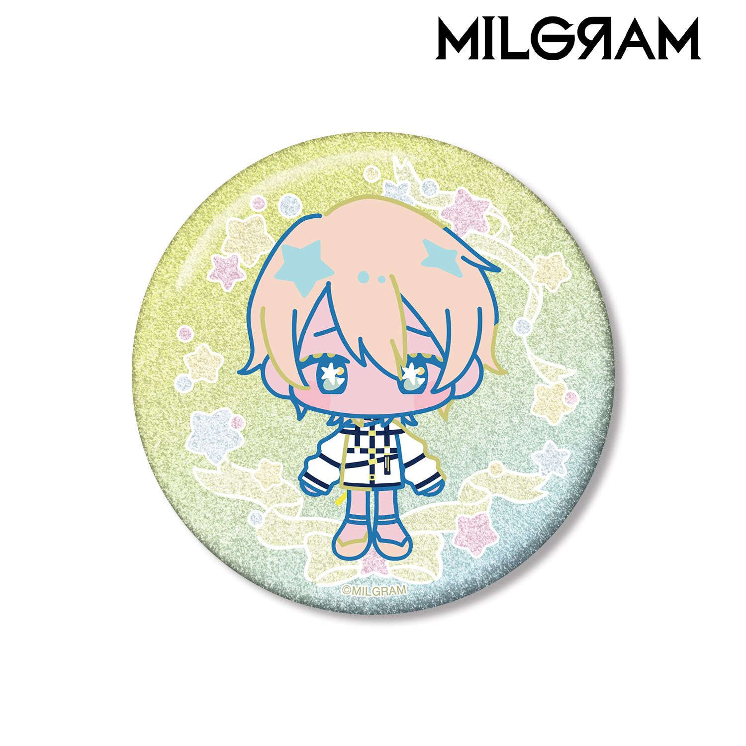 MILGRAM -ミルグラム- ムウ ゆめぷち 75mmグリッター缶バッジ 画像 2 | AniSmile