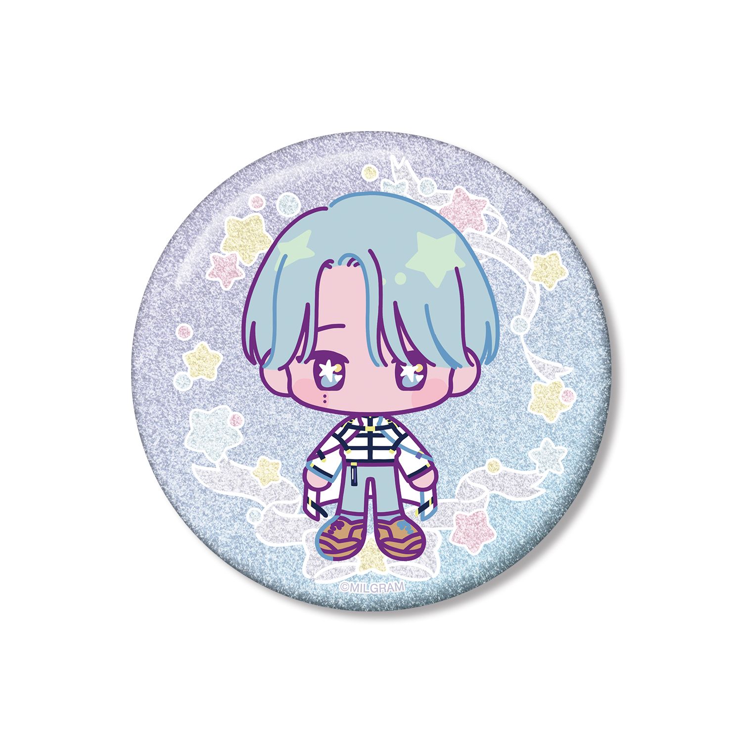 MILGRAM -ミルグラム- シドウ ゆめぷち 75mmグリッター缶バッジ 画像 2 | AniSmile
