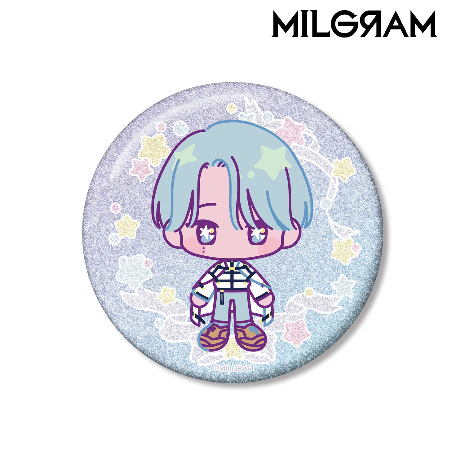 MILGRAM -ミルグラム- シドウ ゆめぷち 75mmグリッター缶バッジ 画像 3 | AniSmile