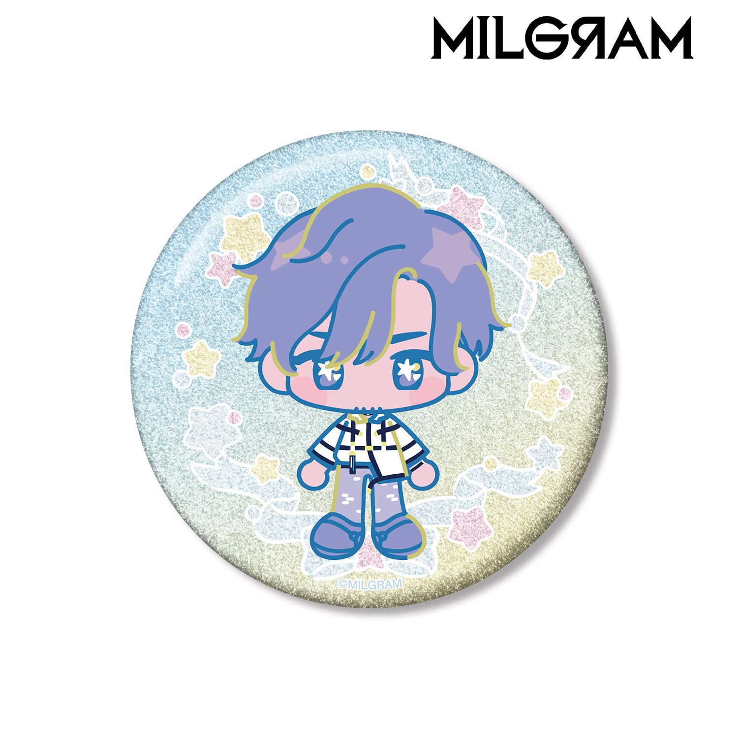 MILGRAM -ミルグラム- カズイ ゆめぷち 75mmグリッター缶バッジ 画像 3 | AniSmile