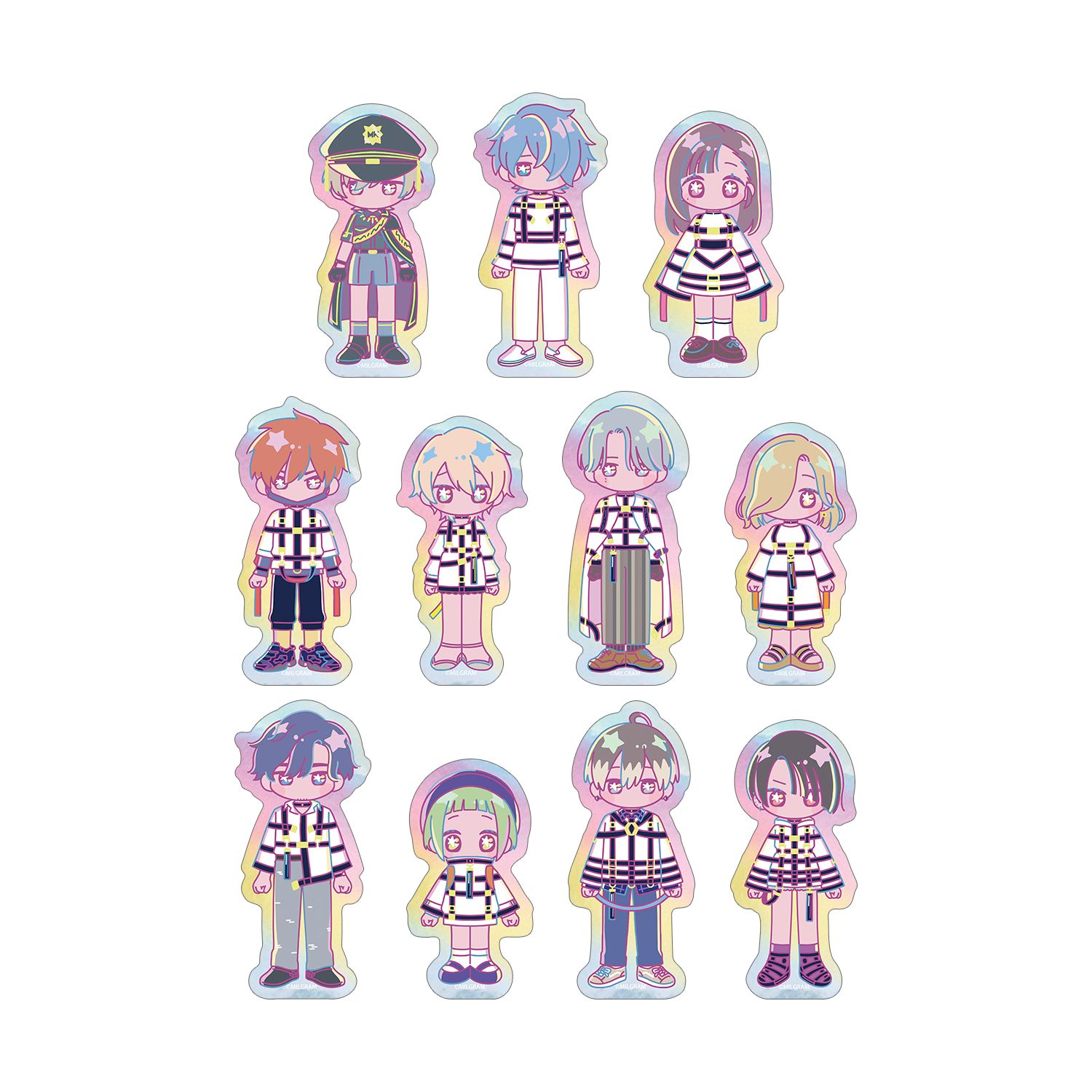 MILGRAM -ミルグラム- トレーディング ゆめぷち オーロラダイカットステッカー ver.B(単位/単品) - 公式商品画像 | AniSmile