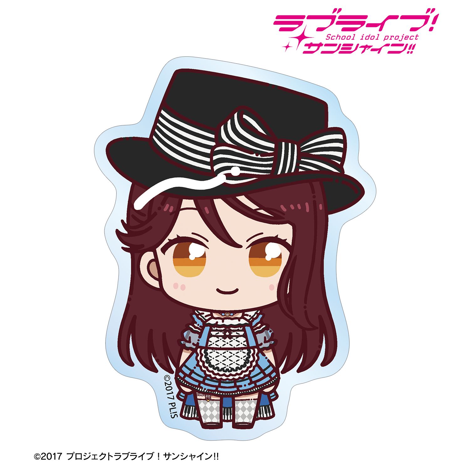 ラブライブ!サンシャイン!! 桜内梨子 3rdソロコンサートver. ちょこんと! クリアダイカットステッカー - AniSmile