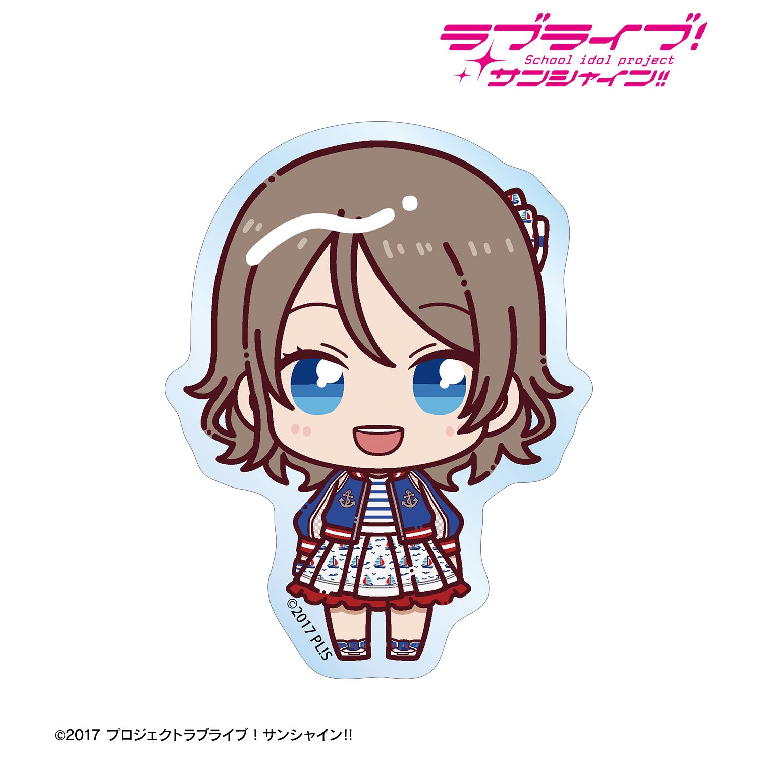 ラブライブ!サンシャイン!! 渡辺 曜 3rdソロコンサートver. ちょこんと! クリアダイカットステッカー 画像 2 | AniSmile