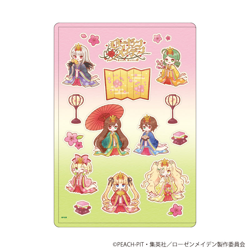 キャラクリアケース「ローゼンメイデン」09/集合デザイン(レトロアートイラスト) - official product image | AniSmile
