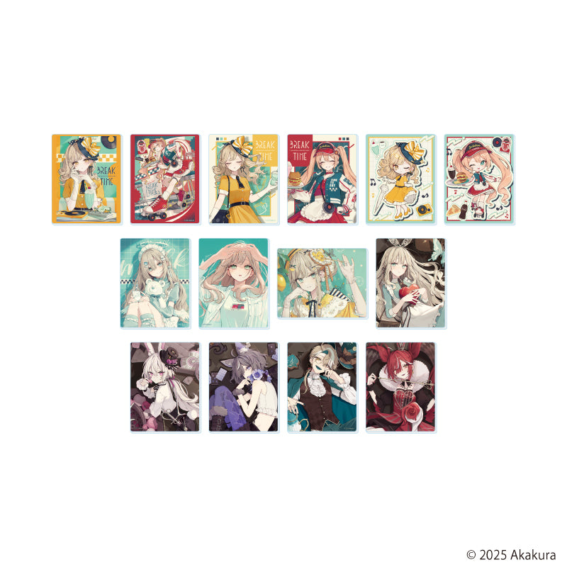 アクリルカード「赤倉個展『BREAK TIME』」01/ブラインド(全14種)(公式&描き下ろしイラスト) - AniSmile
