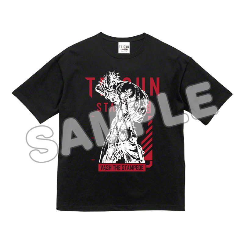 TRIGUN STARGAZE ティザービジュアル Tシャツ ブラック フリーサイズ - 官方商品图片 | AniSmile