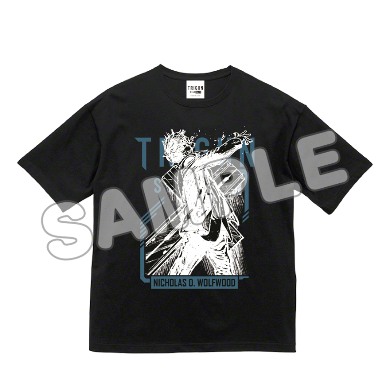 TRIGUN STARGAZE ニコラスビジュアル Tシャツ ブラック フリーサイズ - 官方商品图片 | AniSmile