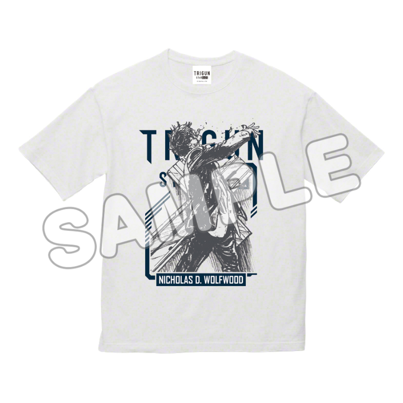 TRIGUN STARGAZE ニコラスビジュアル Tシャツ ホワイト フリーサイズ - 官方商品图片 | AniSmile