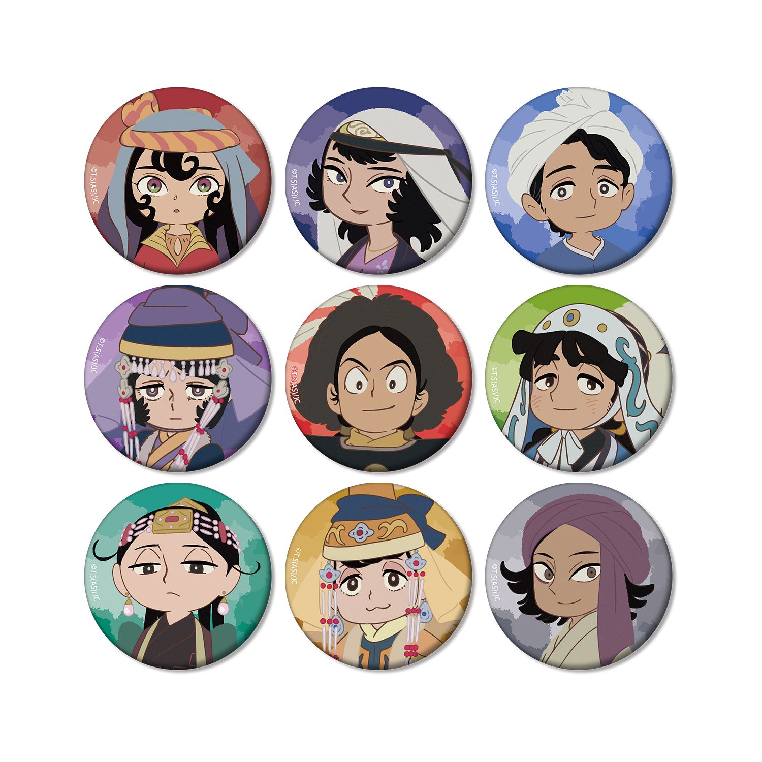 TVアニメ『天幕のジャードゥーガル』 トレーディングマット缶バッジ(単位/単品) - AniSmile