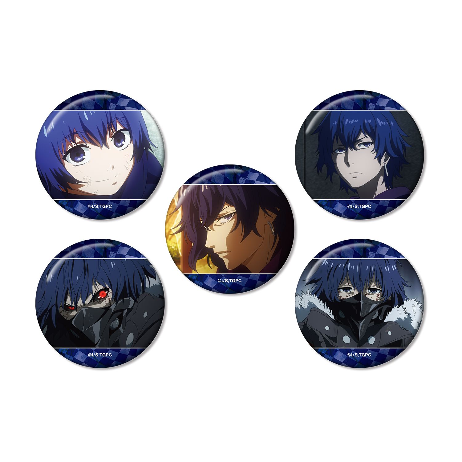 TVアニメ『東京喰種トーキョーグール』 霧嶋絢都 場面写缶バッジ5個セット - AniSmile