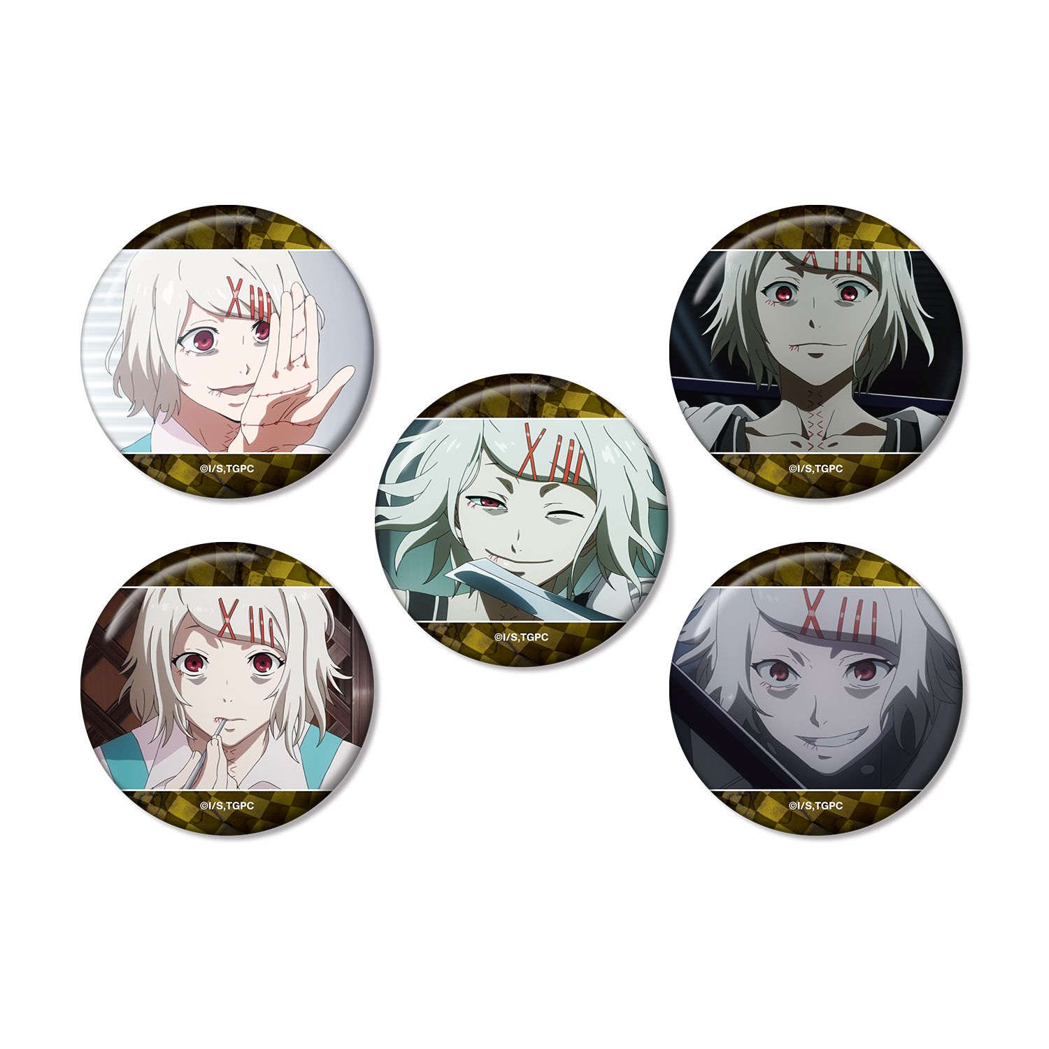 TVアニメ『東京喰種トーキョーグール』 鈴屋什造 場面写缶バッジ5個セット - AniSmile