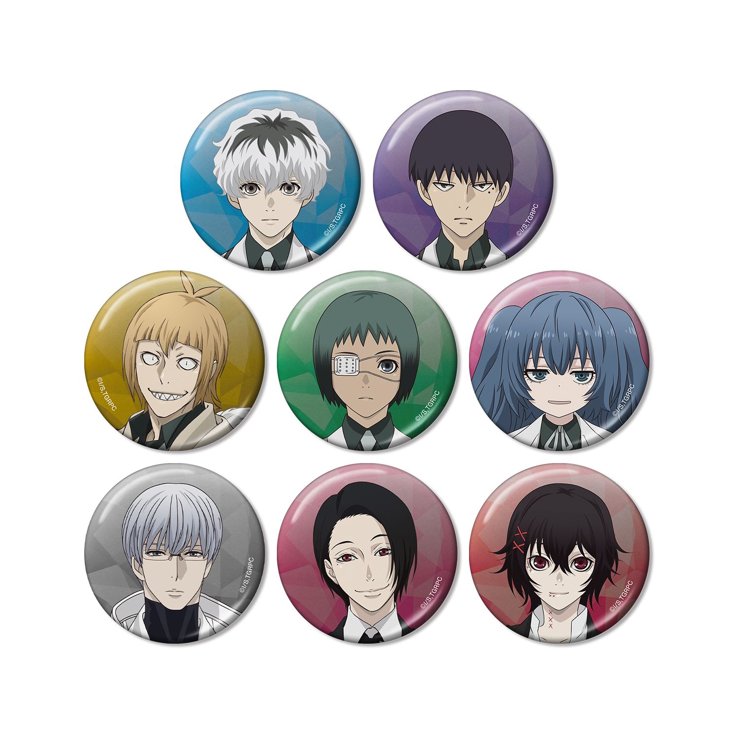 TVアニメ『東京喰種トーキョーグール:re』 トレーディングメタリック缶バッジ(単位/単品) - AniSmile