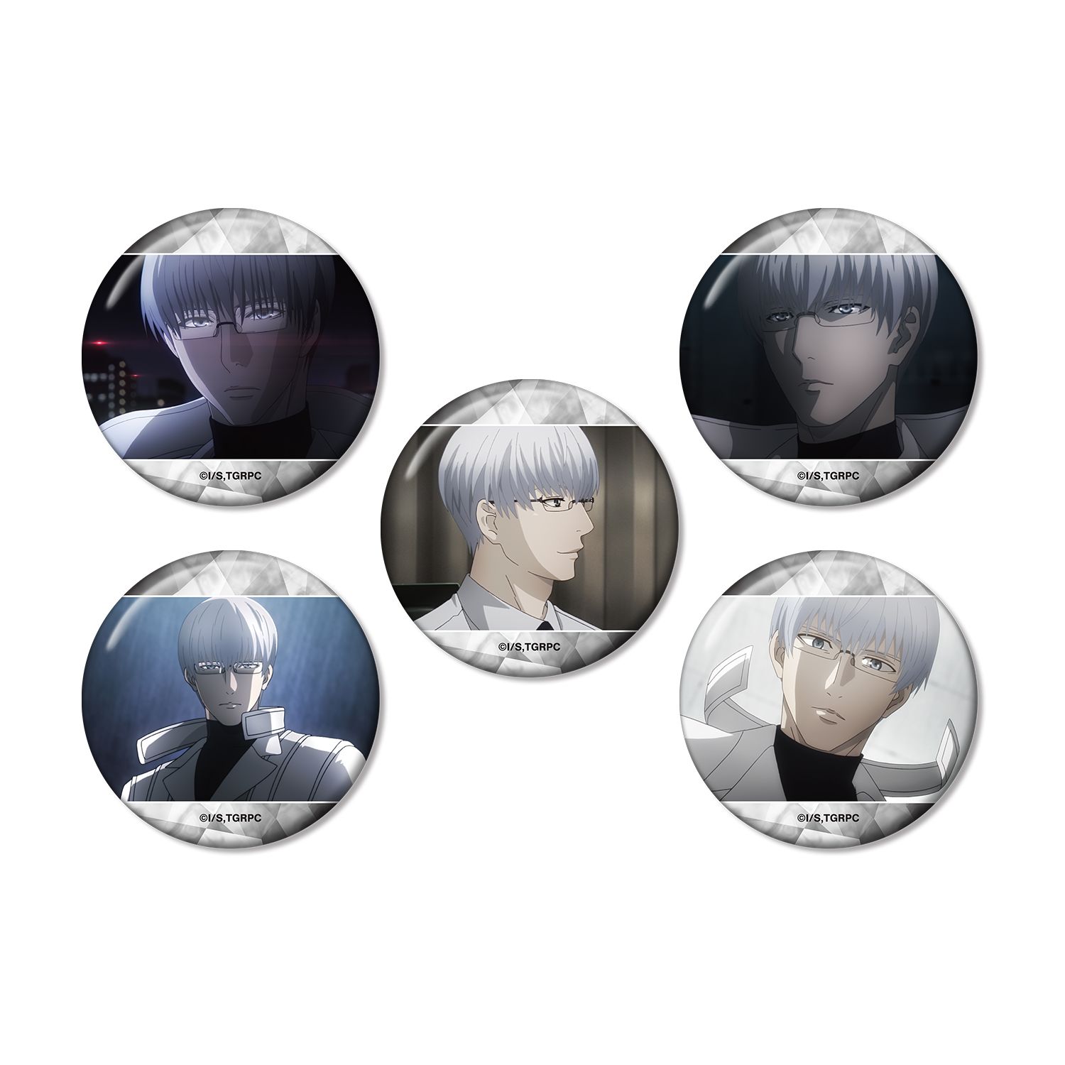 TVアニメ『東京喰種トーキョーグール:re』 有馬貴将 場面写缶バッジ5個セット - AniSmile