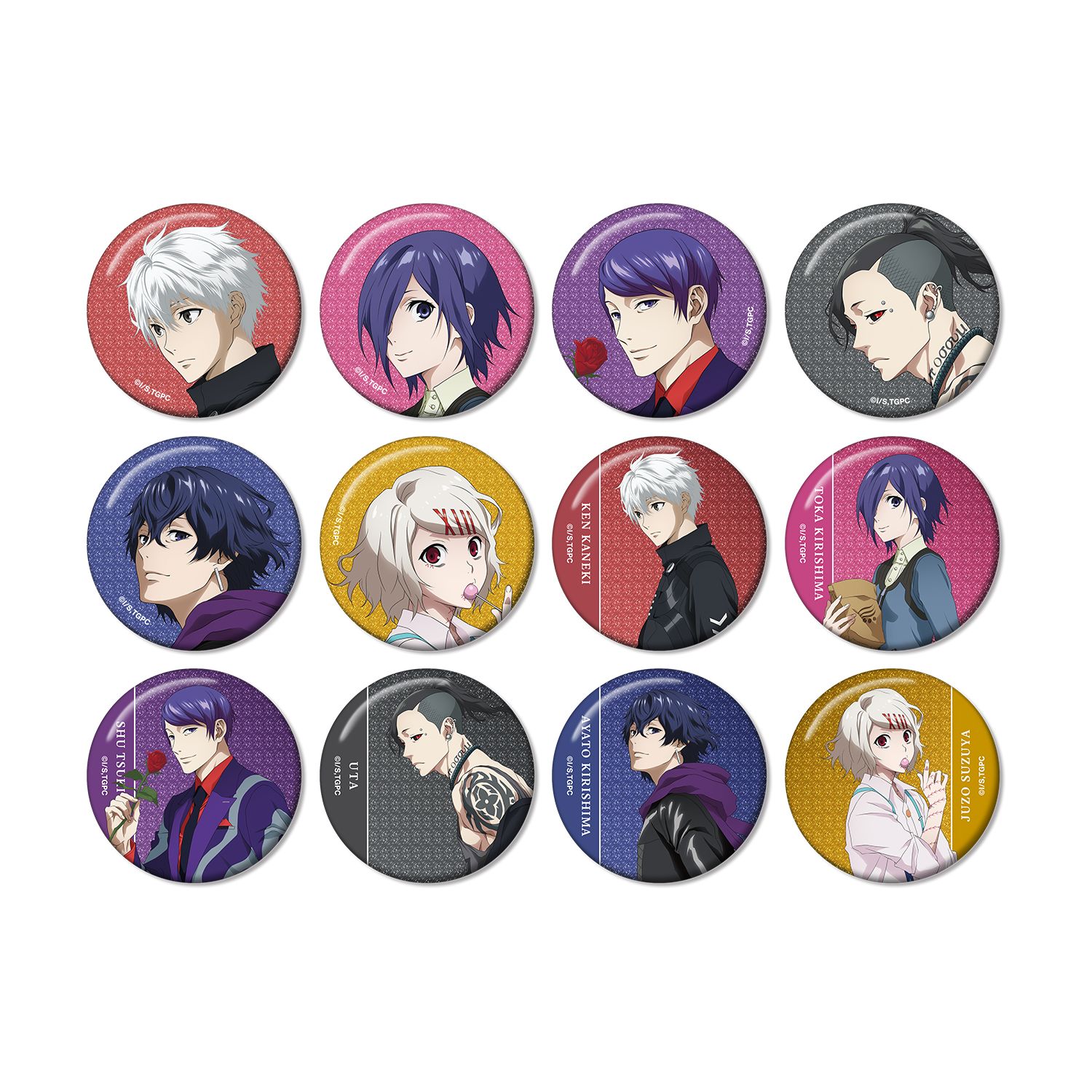 TVアニメ『東京喰種トーキョーグール』 描き下ろし 歩みver. トレーディンググリッター缶バッジ(単位/単品) - AniSmile
