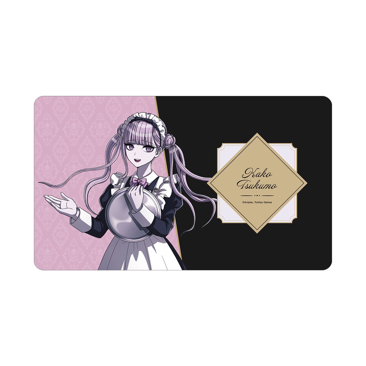 HUNDRED LINE -最終防衛学園- 描き下ろし 九十九過子 メイドver. マルチデスクマット 画像 4 | AniSmile