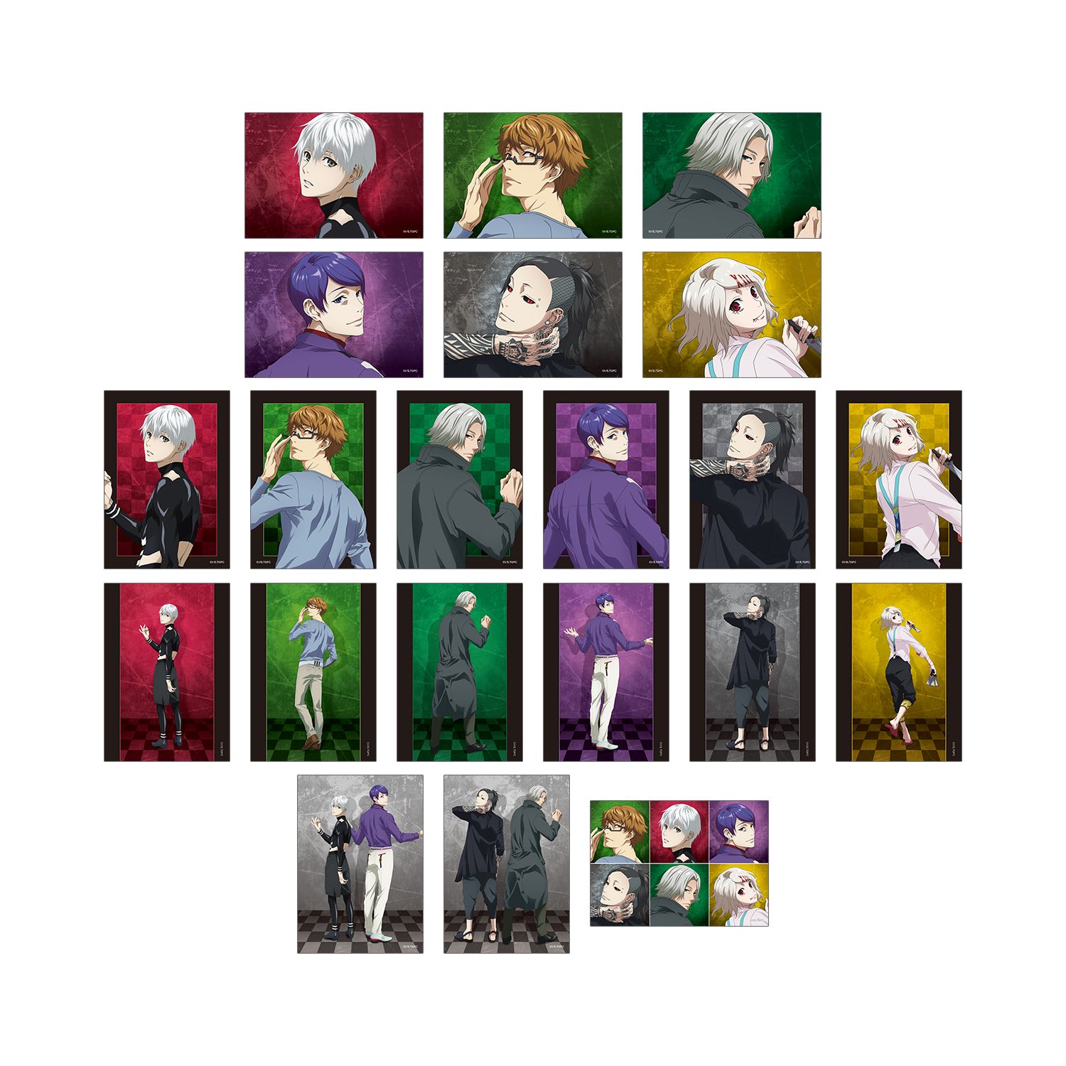 TVアニメ『東京喰種トーキョーグール』 描き下ろし 戦う背中ver. トレーディングブロマイド(単位/単品) - AniSmile