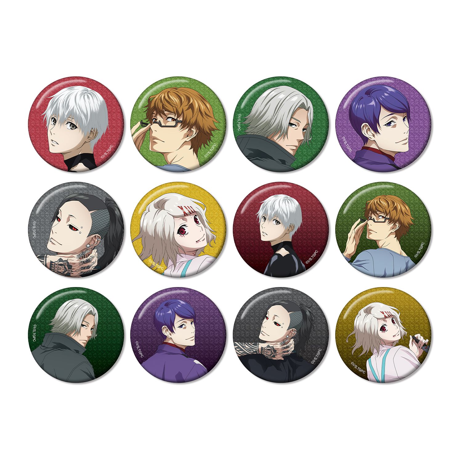 TVアニメ『東京喰種トーキョーグール』 描き下ろし 戦う背中ver. トレーディンググリッター缶バッジ(単位/単品) - AniSmile