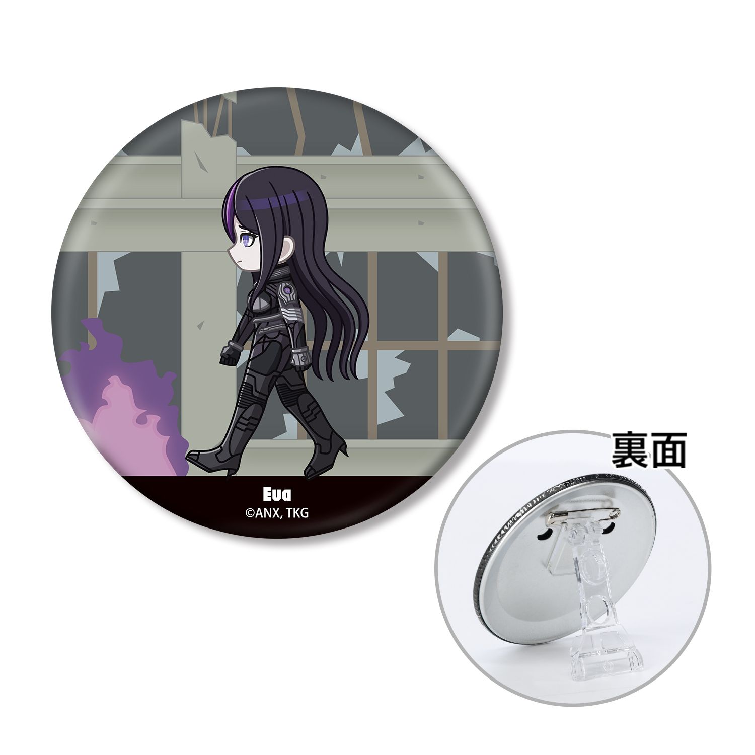 HUNDRED LINE -最終防衛学園- イヴァー ちびとこ 3WAY缶バッジ 画像 6 | AniSmile