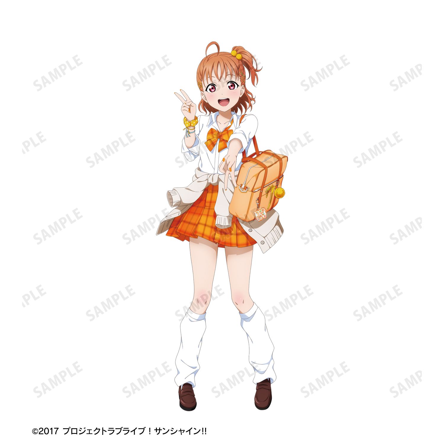 ラブライブ!サンシャイン!! 描き下ろし 高海千歌 ギャル制服ver. 着用お名前BIGアクリルキーホルダー 图片 3 | AniSmile