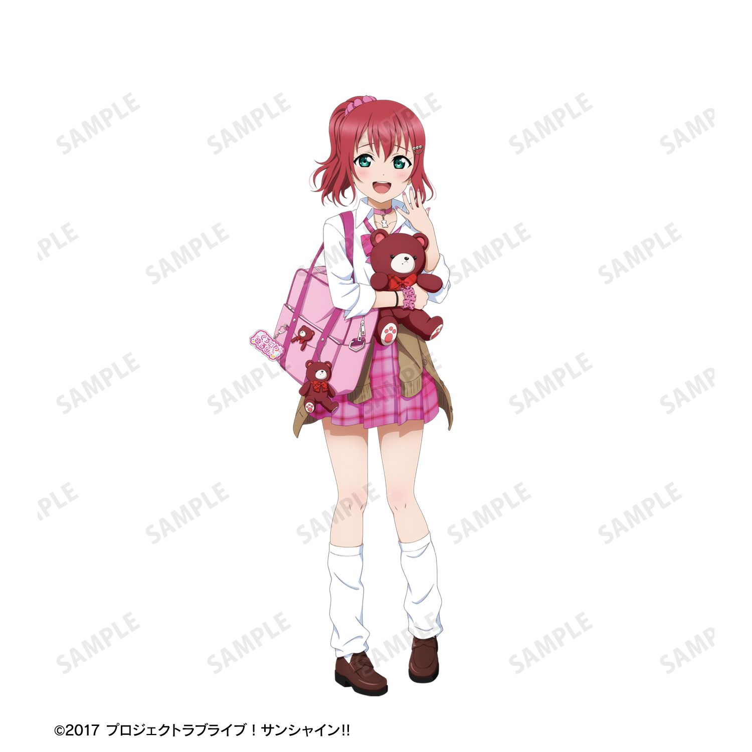 ラブライブ!サンシャイン!! 描き下ろし 黒澤ルビィ ギャル制服ver. 着用お名前BIGアクリルキーホルダー 图片 3 | AniSmile