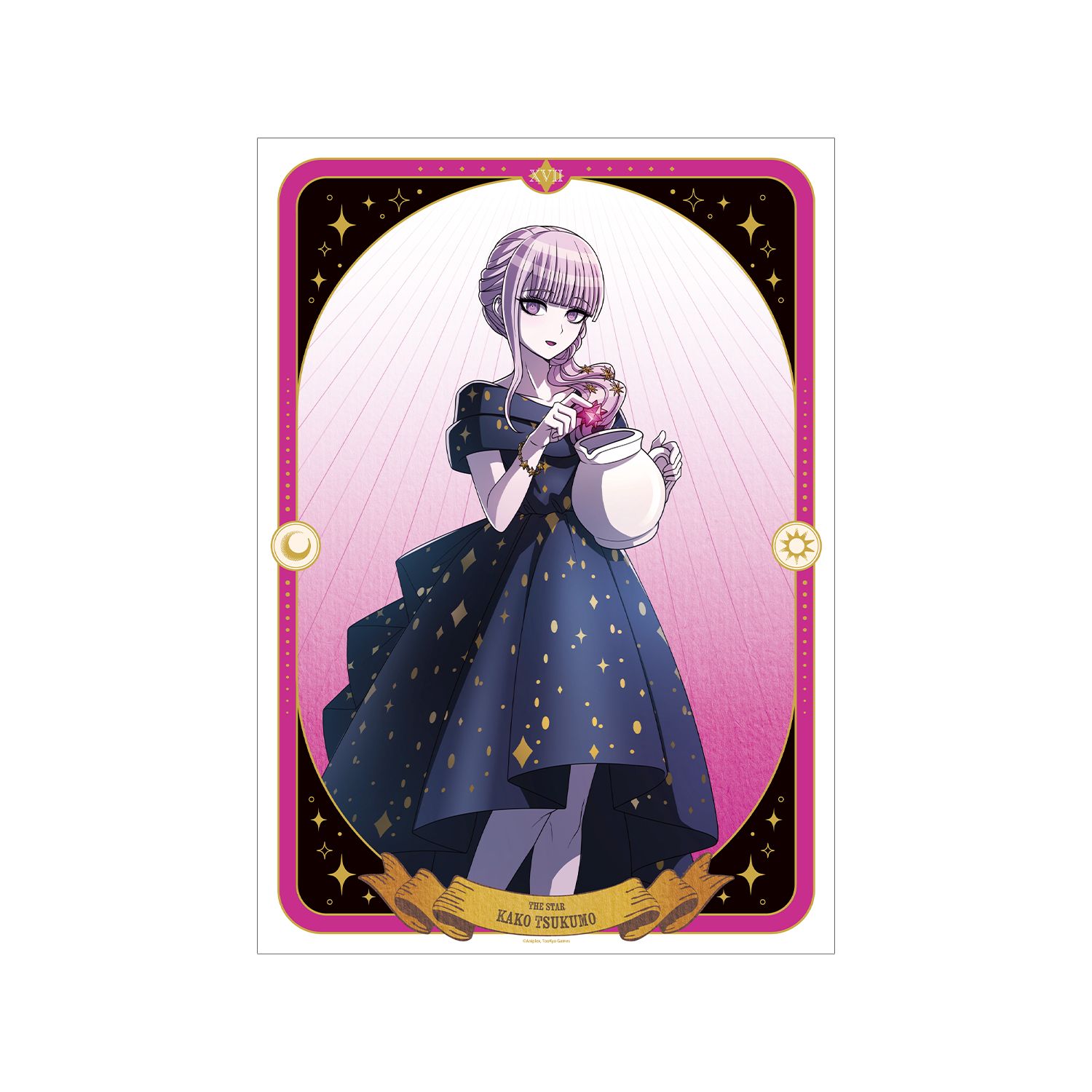 HUNDRED LINE -最終防衛学園- 描き下ろし 九十九過子 タロットver. A3マット加工ポスター - official product image | AniSmile