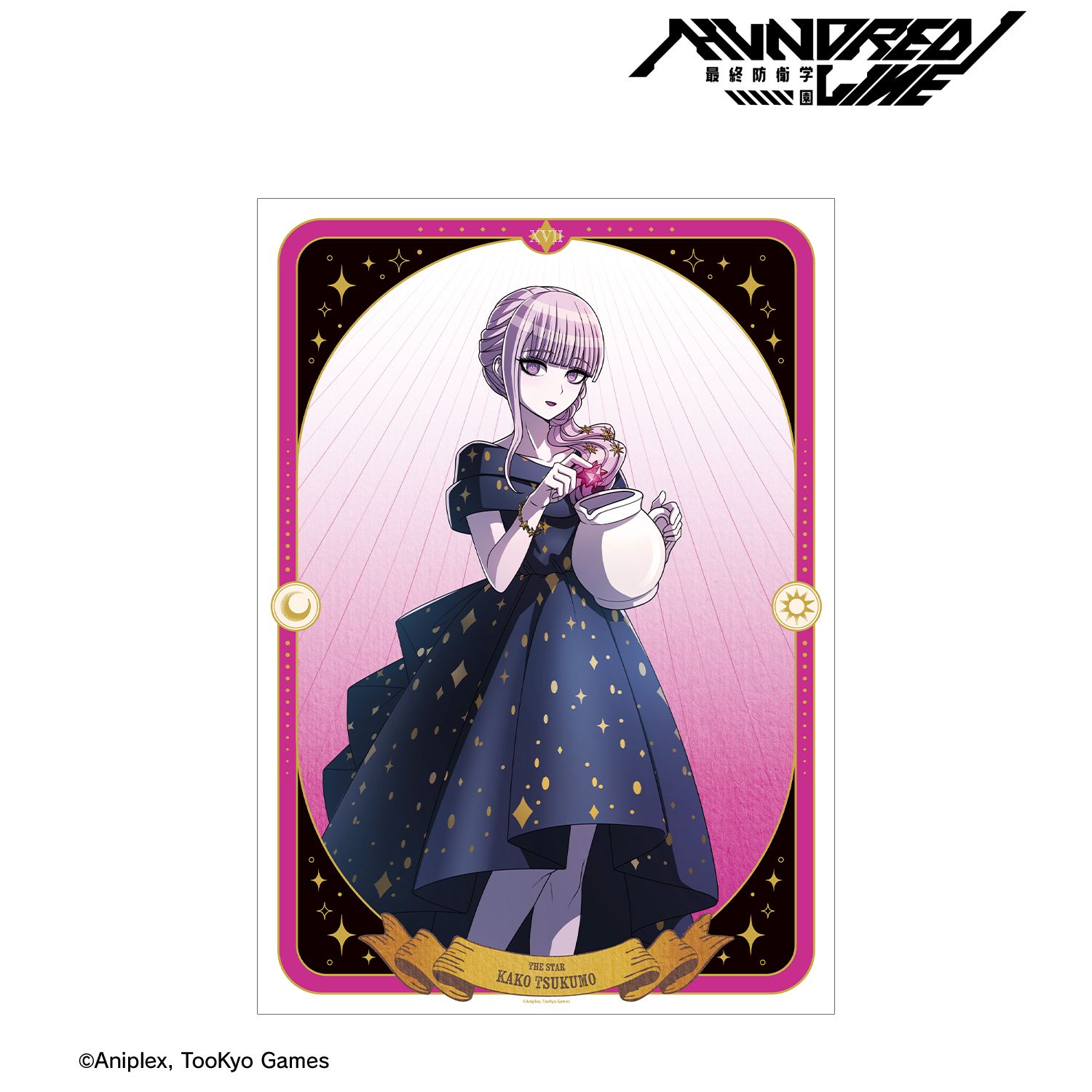HUNDRED LINE -最終防衛学園- 描き下ろし 九十九過子 タロットver. A3マット加工ポスター Image 2 | AniSmile