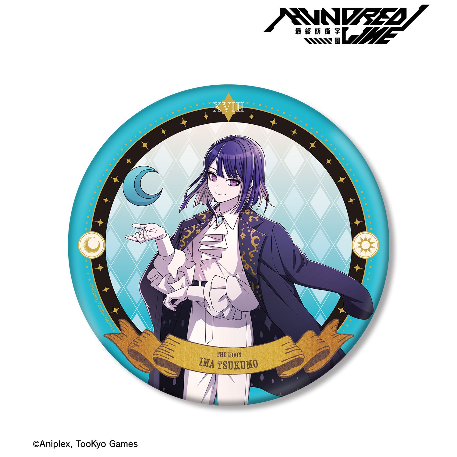 HUNDRED LINE -最終防衛学園- 描き下ろし 九十九今馬 タロットver. BIG缶バッジ Image 2 | AniSmile