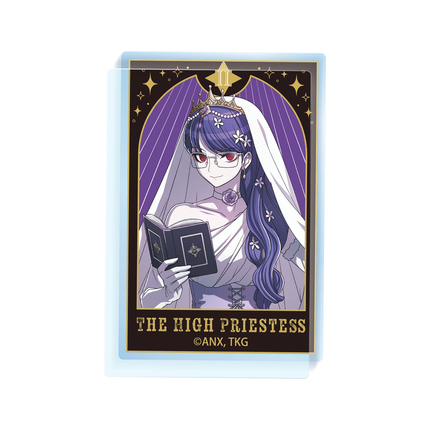 HUNDRED LINE -最終防衛学園- 描き下ろし 雫原比留子 タロットver. アクリルミニブロック - official product image | AniSmile