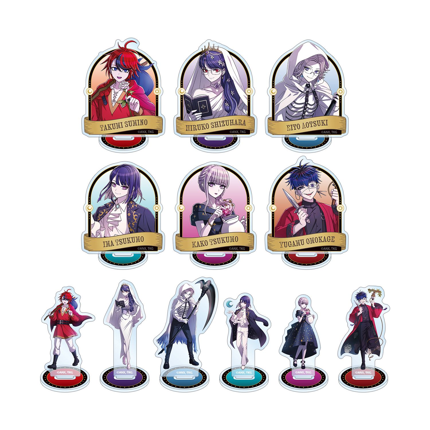 HUNDRED LINE -最終防衛学園- 描き下ろし タロットver. トレーディングアクリルスタンド(単位/単品) - official product image | AniSmile