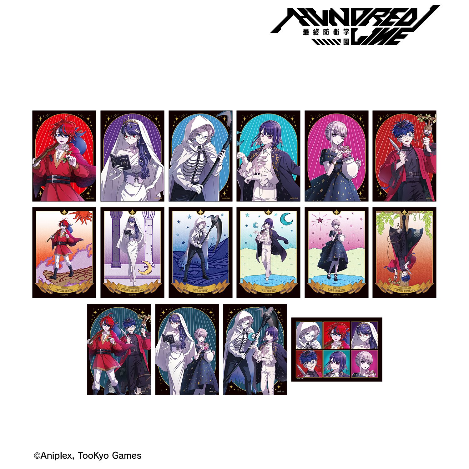 HUNDRED LINE -最終防衛学園- 描き下ろし タロットver. トレーディングブロマイド(単位/単品) Image 3 | AniSmile