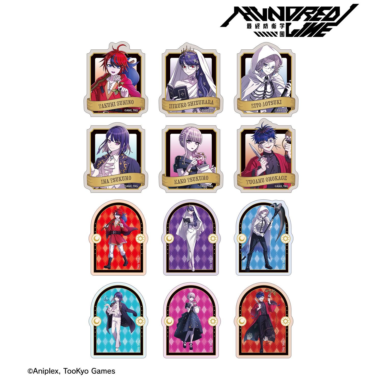 HUNDRED LINE -最終防衛学園- 描き下ろし タロットver. トレーディングミニダイカットステッカー(単位/単品) 画像 2 | AniSmile