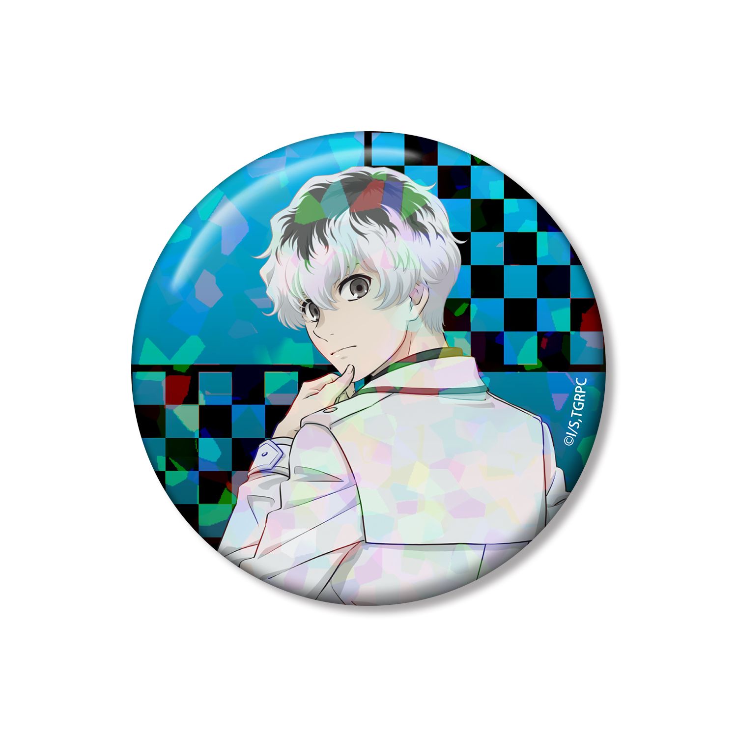 TVアニメ『東京喰種トーキョーグール:re』 描き下ろし 佐々木琲世 戦う背中ver. 75mmホログラム缶バッジ - AniSmile