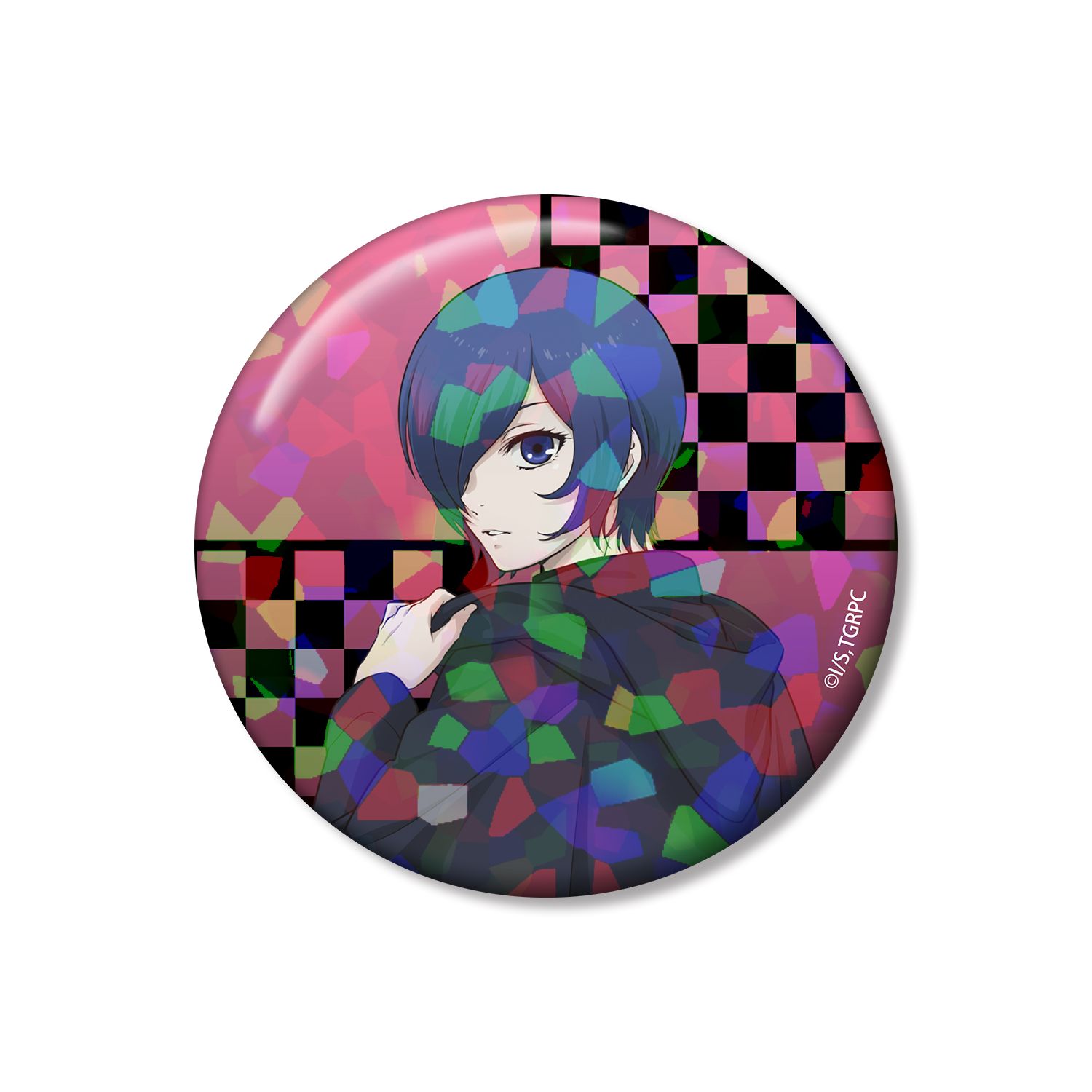 TVアニメ『東京喰種トーキョーグール:re』 描き下ろし 霧嶋董香 戦う背中ver. 75mmホログラム缶バッジ - AniSmile