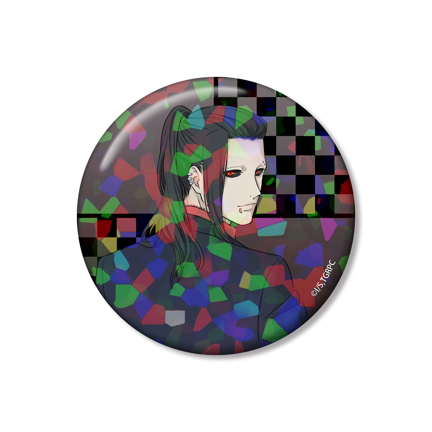 TVアニメ『東京喰種トーキョーグール:re』 描き下ろし ウタ 戦う背中ver. 75mmホログラム缶バッジ 图片 2 | AniSmile