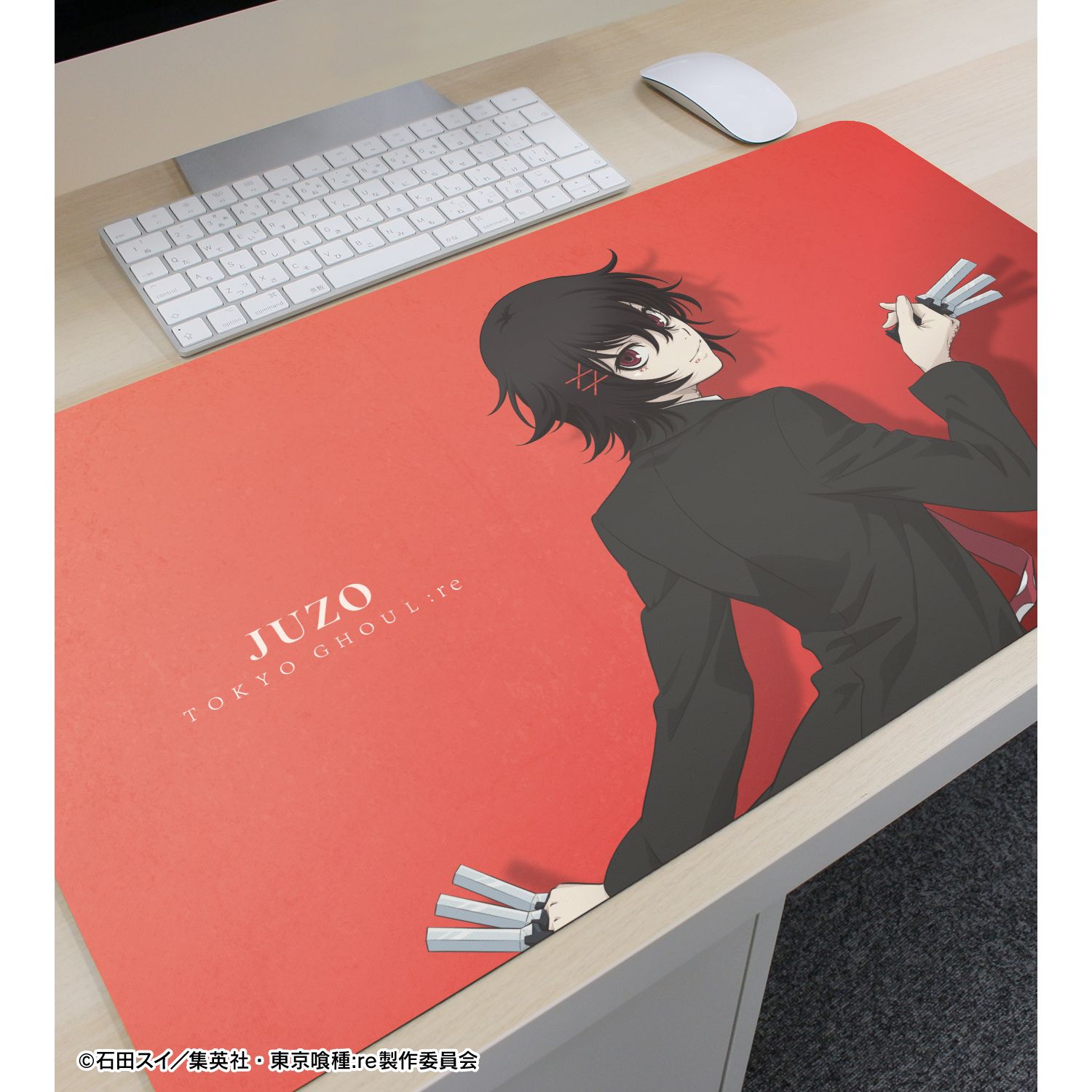 TVアニメ『東京喰種トーキョーグール:re』 描き下ろし 鈴屋什造 戦う背中ver. マルチデスクマット 图片 3 | AniSmile