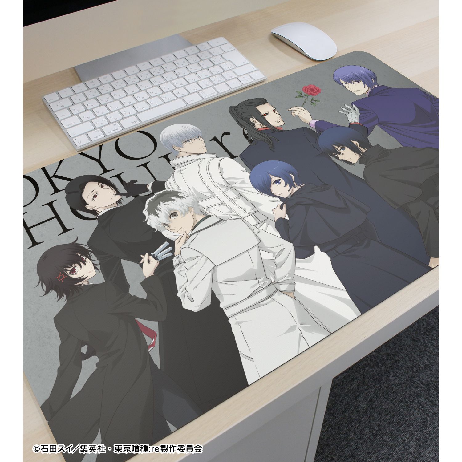 TVアニメ『東京喰種トーキョーグール:re』 描き下ろし 集合 戦う背中ver. マルチデスクマット 图片 3 | AniSmile