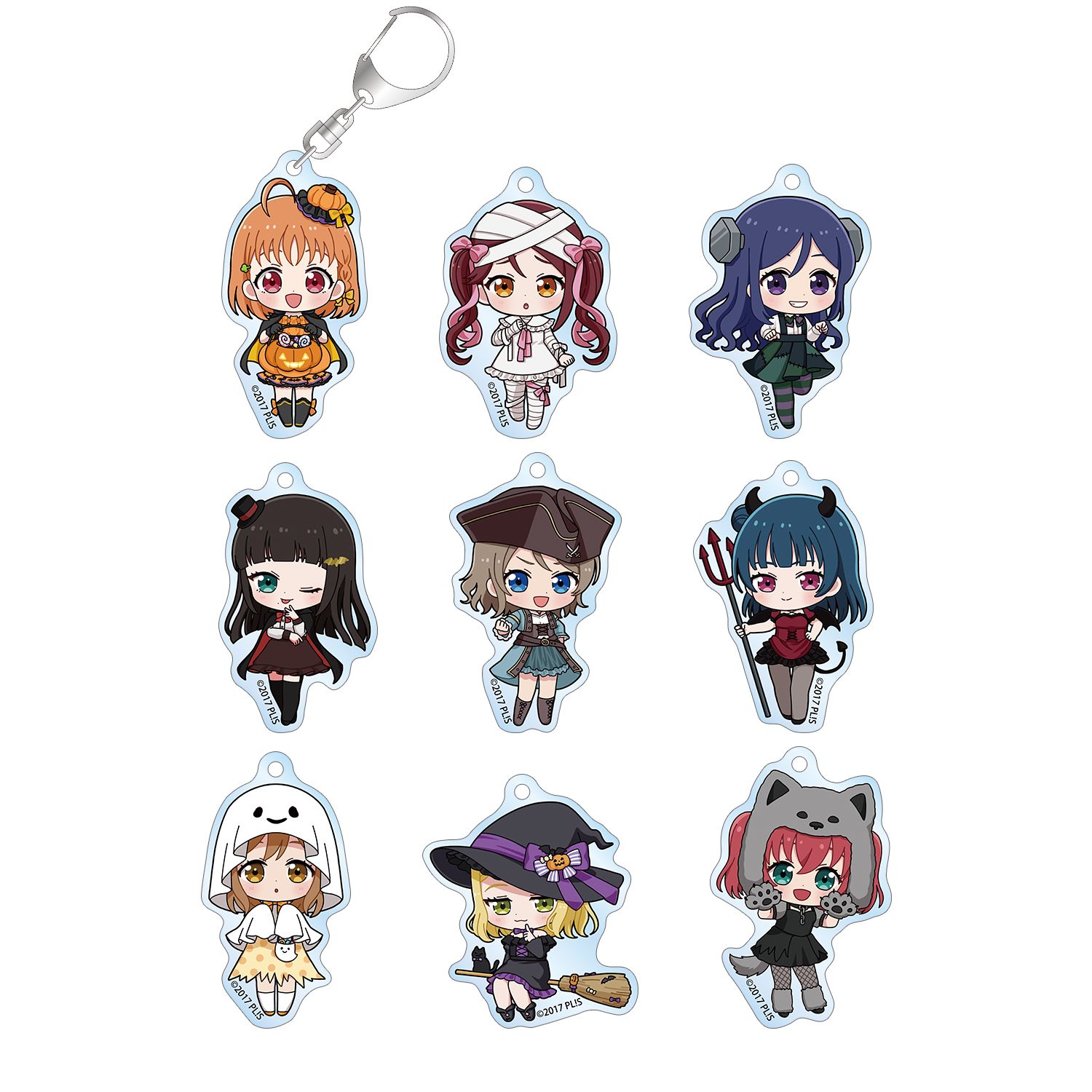 ラブライブ!サンシャイン!! ハロウィンver. トレーディング ちびキャラ アクリルキーホルダー(単位/単品) - AniSmile
