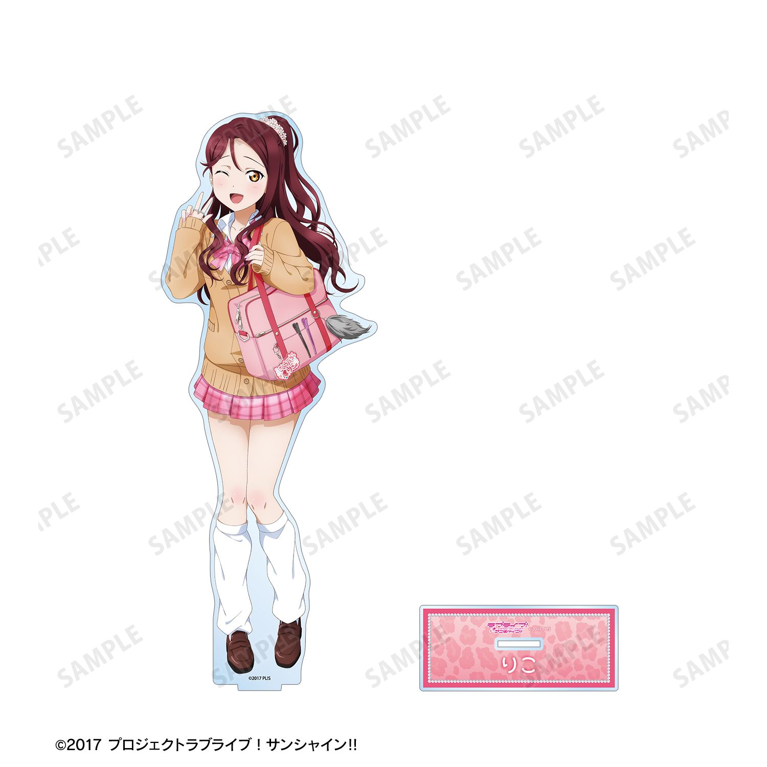 ラブライブ!サンシャイン!! 描き下ろし 桜内梨子 ギャル制服ver. 特大アクリルスタンド 图片 3 | AniSmile