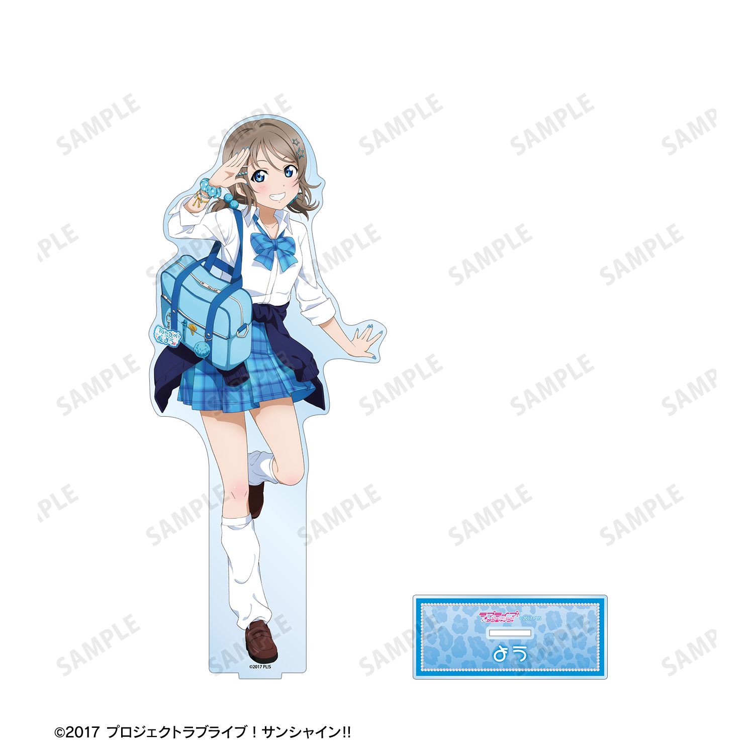 ラブライブ!サンシャイン!! 描き下ろし 渡辺 曜 ギャル制服ver. 特大アクリルスタンド 图片 3 | AniSmile
