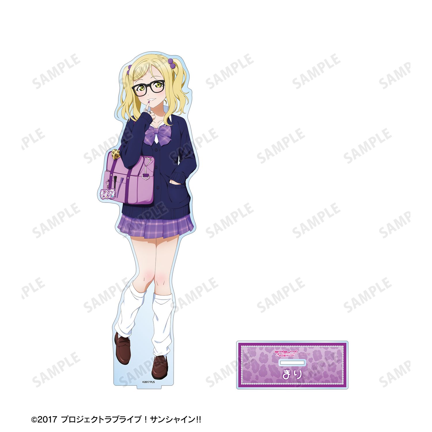 ラブライブ!サンシャイン!! 描き下ろし 小原鞠莉 ギャル制服ver. 特大アクリルスタンド 图片 3 | AniSmile